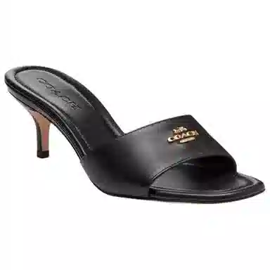 COACH Leather Square Toe Mule