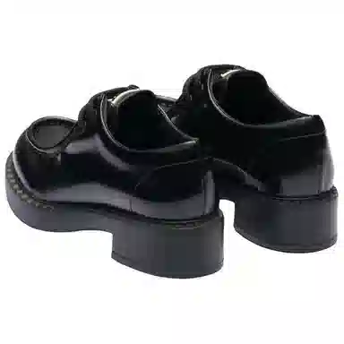 Prada Leather Casual Sneakers Black