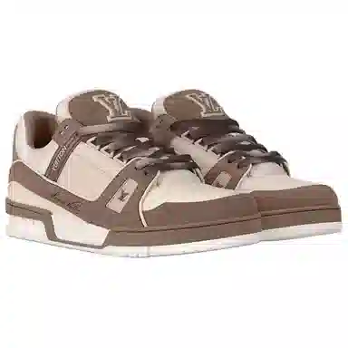 LOUIS VUITTON Trainer Low Grey Brown