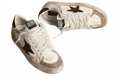 Golden Goose Stardan Leather Lace-Up Sneakers Brown