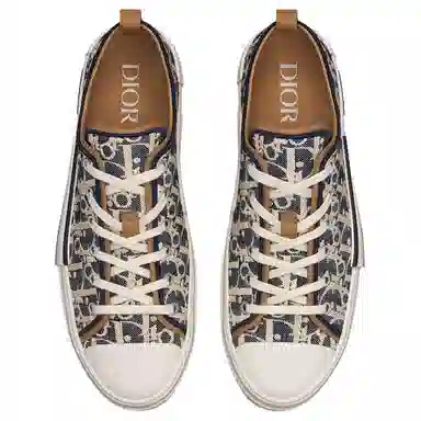 DIOR B23 League Leather Low Sneakers Blue