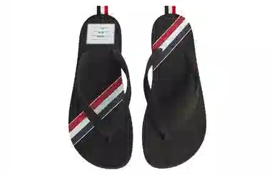 Thom Browne Flip Flops Black