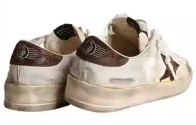 Golden Goose Stardan Leather Lace-Up Sneakers Brown