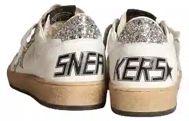 Golden Goose Ball Star White Silver