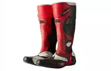 Balenciaga High Boots Red