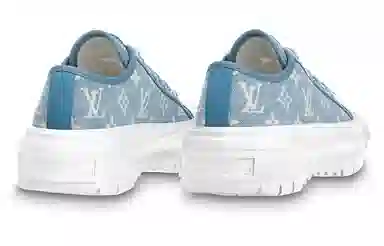 Louis Vuitton Squad Denim Low Blue