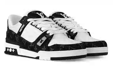 Louis Vuitton Trainer White Black