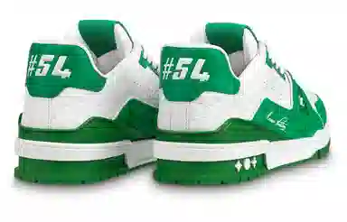 LOUIS VUITTON Trainer White Green