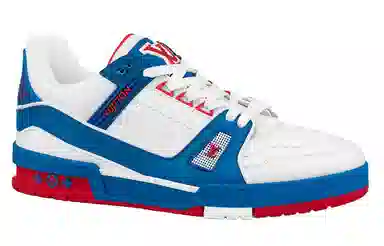 Louis Vuitton Trainer White Blue