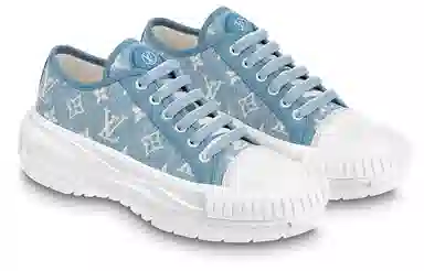 Louis Vuitton Squad Denim Low Blue