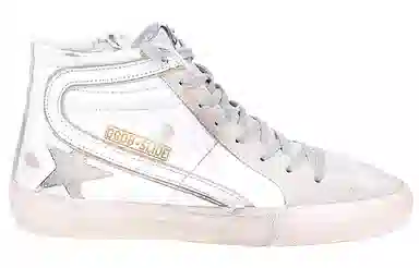 Golden Goose High Top Sneakers White Distressed