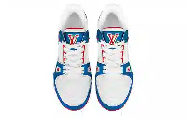 Louis Vuitton Trainer White Blue