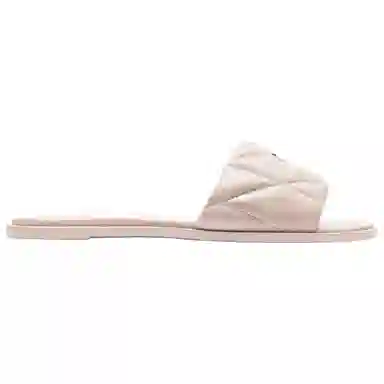 COACH Holly Lambskin Quilted Slides Pink