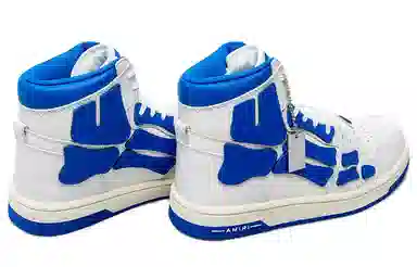 AMIRI Skel-Top Hi White Blue