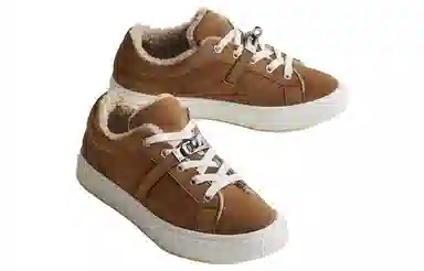 Hermes Lace-Up Fashion Sneakers Brown