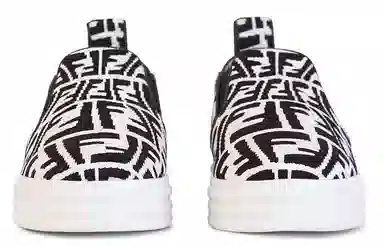 Fendi Low-Top Sneakers Black White