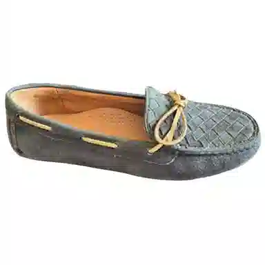 Bottega Veneta Suede Loafers Green