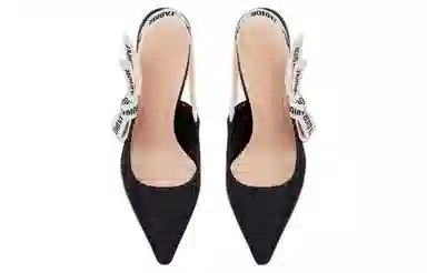 DIOR J'Adior Pointed Lace Heel Black