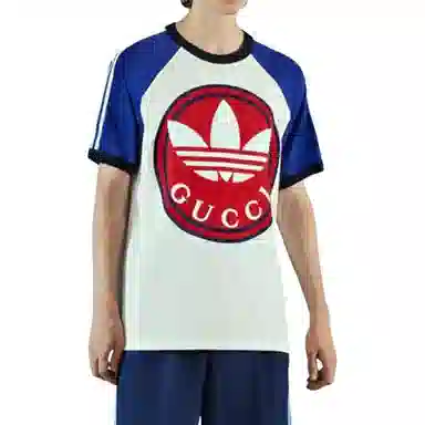 GUCCI x adidas SS23 Ivory Logo T-Shirt