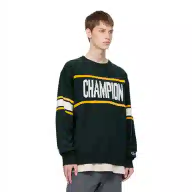 Champion FW24 Crewneck Sweater Deep Green