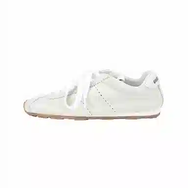 Miu Miu Beige Low-Top Sneakers