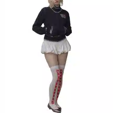 SCULPTOR Knitted Cable Track Zip-Up NavyBlue