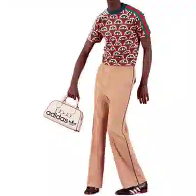 GUCCI x adidas Trefoil T-shirt Red