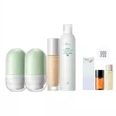 柳丝木 妆前打底 彩妆套装 奶油肌提亮肤色遮瑕 变色隔离霜+卸妆油+补水喷雾
