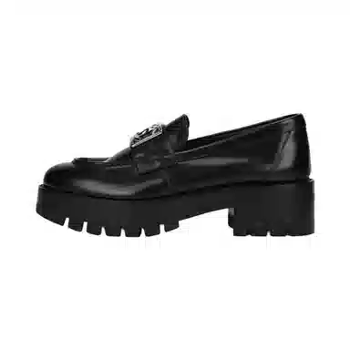 CHANEL Classic Round Toe Loafers Black