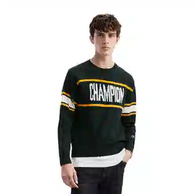 Champion FW24 Crewneck Sweater Deep Green