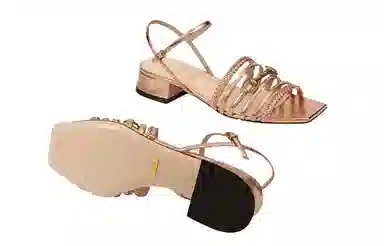 Gucci Horsebit Leather Sandals Rose Gold