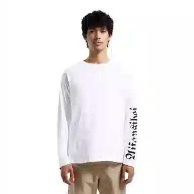 Avansbay Retro Letter Print Long Sleeve Tee