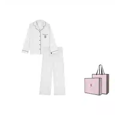 Victoria's Secret The Mix Pajama Set Coconut White