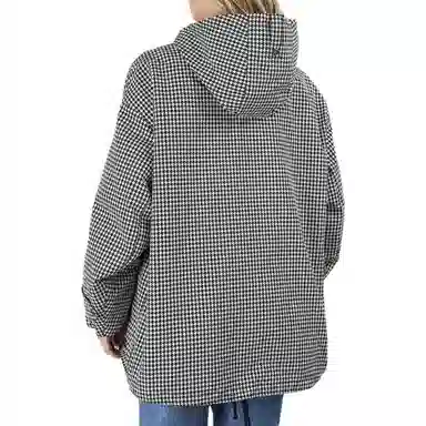 DIOR FW22 Plaid Drawstring Jacket Black