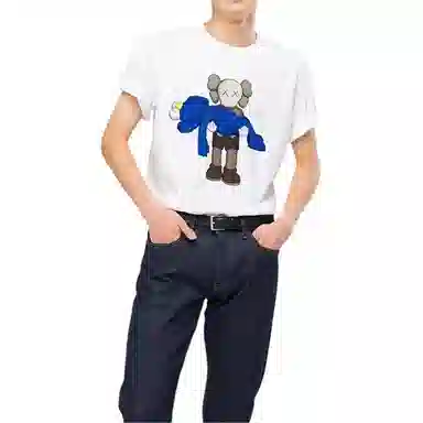UNIQLO x KAWS Blue Graphic Tee White