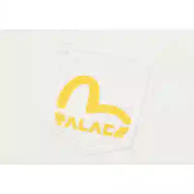 PALACE x EVISU FW21 Multi Pocket Crew Egret Logo