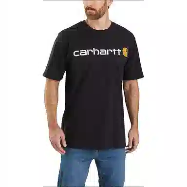 Carhartt Classic Script Logo T-Shirt Black