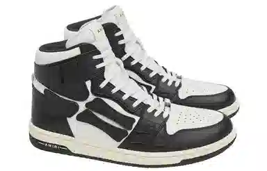 AMIRI Skel-Toe Hi Black White