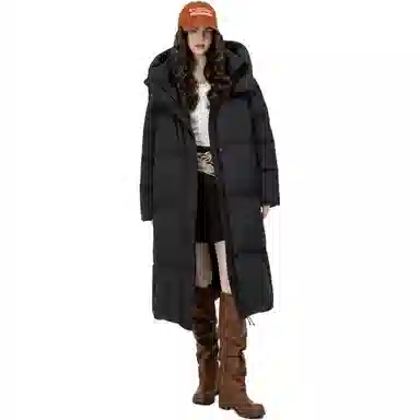 鸭鸭 长款保暖极寒加厚羽绒服 男女同款