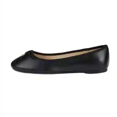 Coach Leather Slip-On Ballet Flat Black