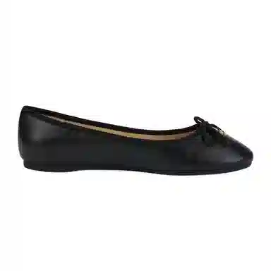 Coach Leather Slip-On Ballet Flat Black