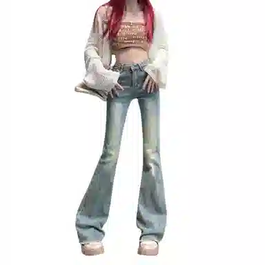 北极绒 简约舒适时尚牛仔裤 女款