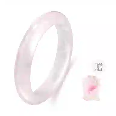 【透亮粉晶】 老凤祥 樱花淡粉 温柔晶石 桃花转运早日脱单 新中式精致古风透亮樱花粉 百搭高级感轻奢#好运天然 粉水晶 手镯 女款