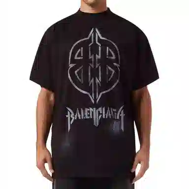 Balenciaga SS24 Logo T-Shirt Black