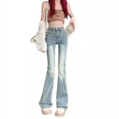 北极绒 简约舒适时尚牛仔裤 女款