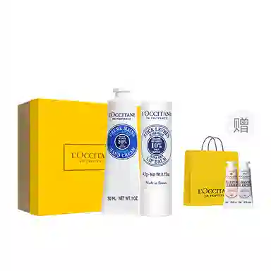 欧舒丹 手唇套装樱花乳木果玫瑰之心护手霜唇膏香氛礼盒 滋润保湿防干裂