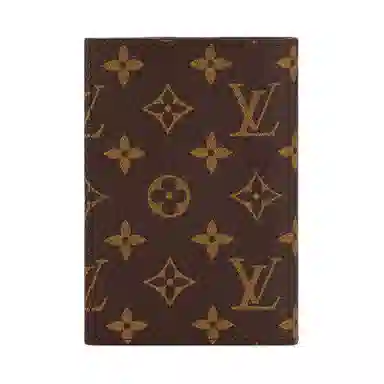 Louis Vuitton Canvas Passport Holder Brown