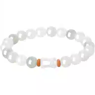 老凤祥 青黛竹节节节高升新中式简约百搭高级感串珠 天山翠 手串 女款