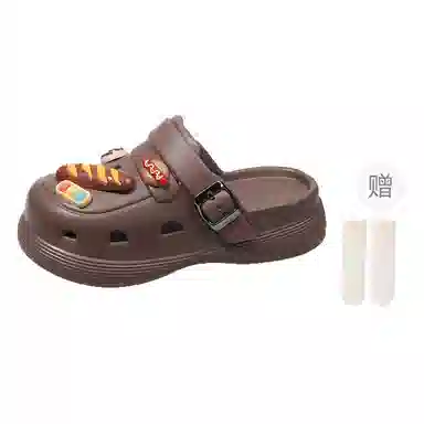 小鹿米利 萌趣可爱个性 防滑包头拖鞋 女