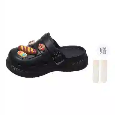 小鹿米利 萌趣可爱个性 防滑包头拖鞋 女